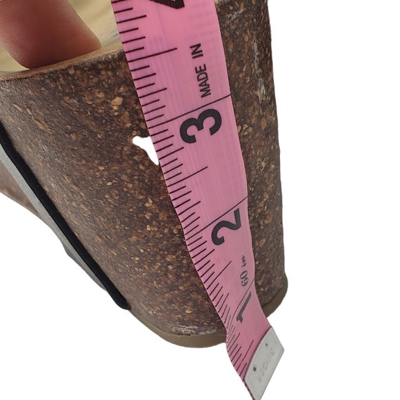 BLOWFISH Hazard Strappy Platform Sandals Black Cork Sz 6.5 Leather - Picture 11 of 11